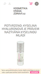 Mobile Screenshot of kosmetika-krasa-zdravi.cz